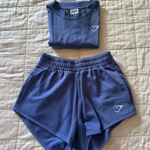 Gymshark Training Oversized T Shirt and Training Sweat Shorts